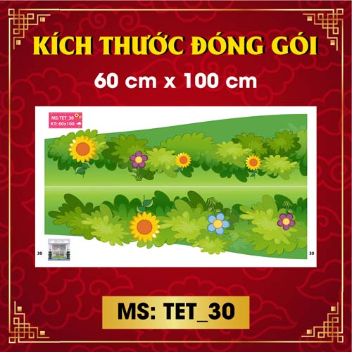 DECAL TRANG TRÍ TẾT 2021 COMBO SỐ 15
