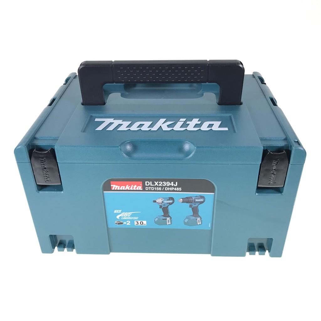 Bộ sản phẩm máy khoan và vặn vít dùng pin 18V DHP485-DTD156 Makita DLX2394J
