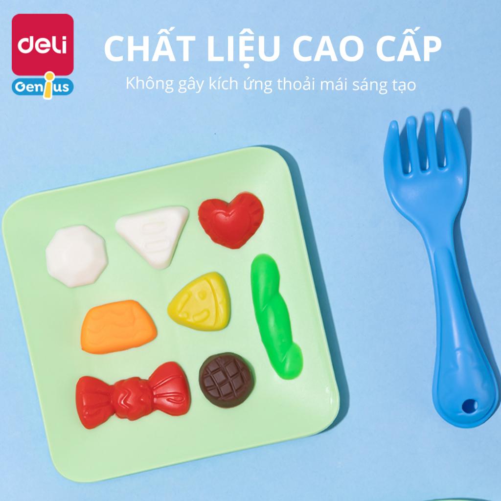 Set Đất Nặn Bột Mỳ Khuôn Và Máy Thủ Công Deli Cho Bé  - Máy Làm Kem, Máy Làm Mỳ Mô Hình Tàu Không Gian - Màu Tự Nhiên An Toàn - Đồ Chơi Giáo Dục Nhập Vai Thông Minh Cho Bé - YC118- 122