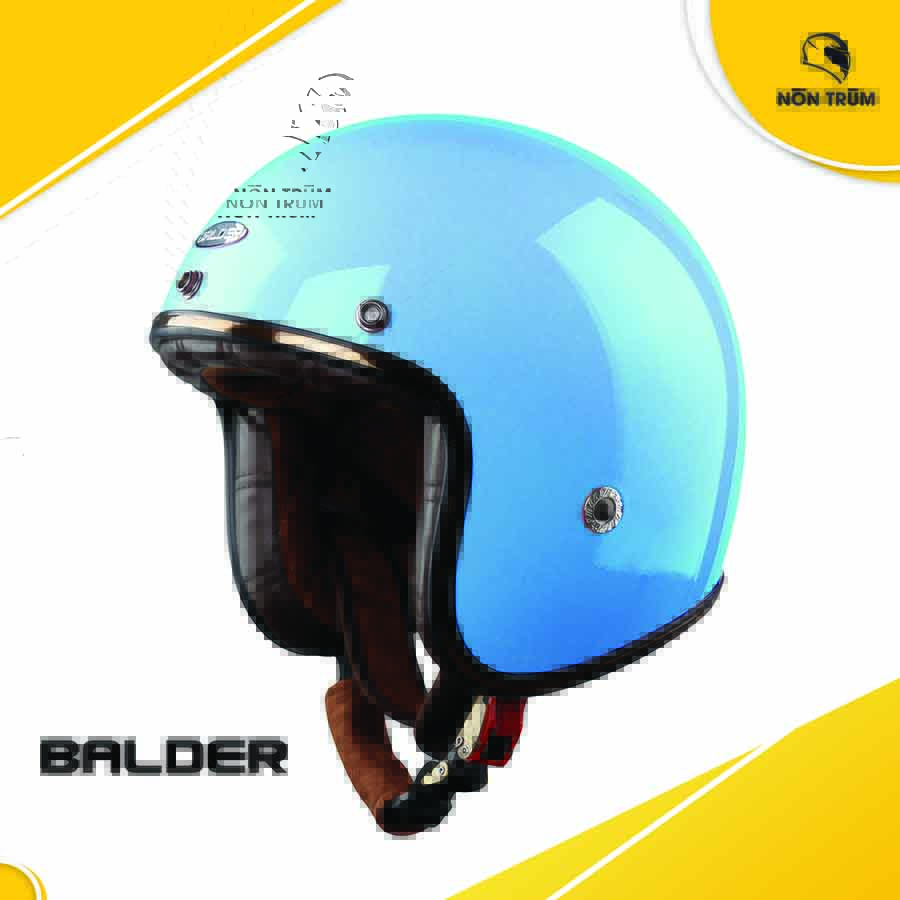 Mũ bảo hiểm 3/4 Balder light màu xanh ngọc bóng