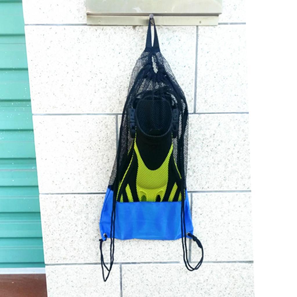 2x Premium Mesh Storage Pouch for Diving Scuba Snorkeling Swim Fins Flippers