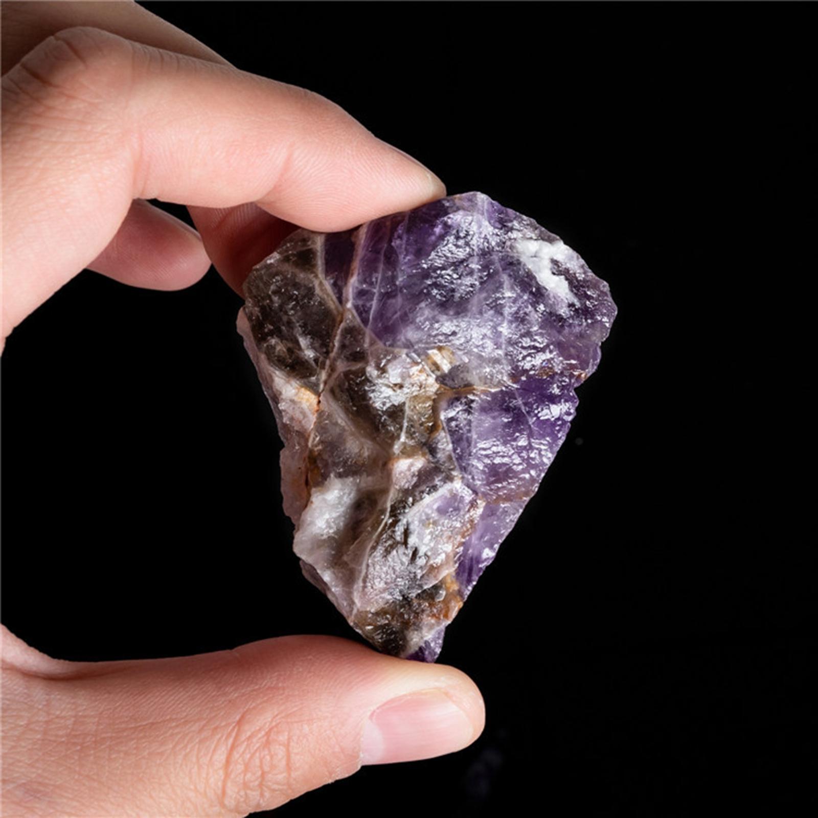 Natural Amethyst Purple Quartz Crystal Specimen Cluster Stone Ornaments