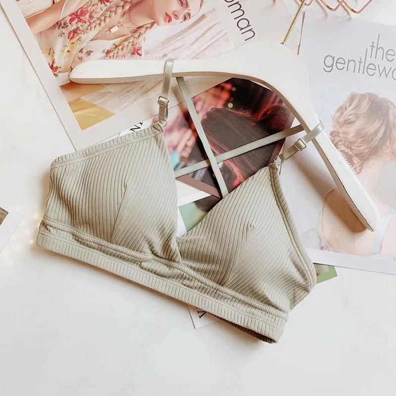 Áo lót nữ dây đan chéo phía trước quyến rũ