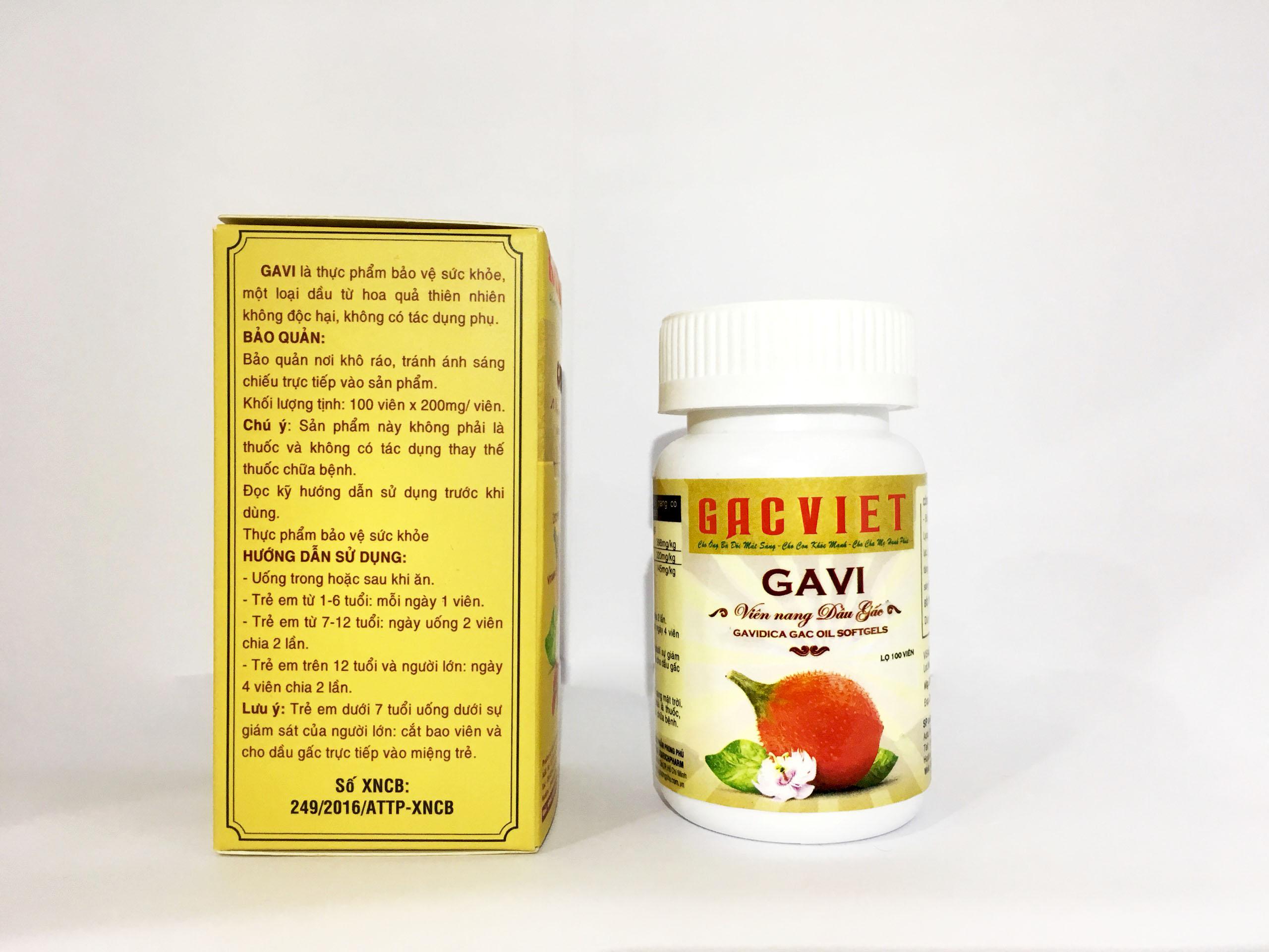 VIÊN NANG DẦU GẤC - GAVI