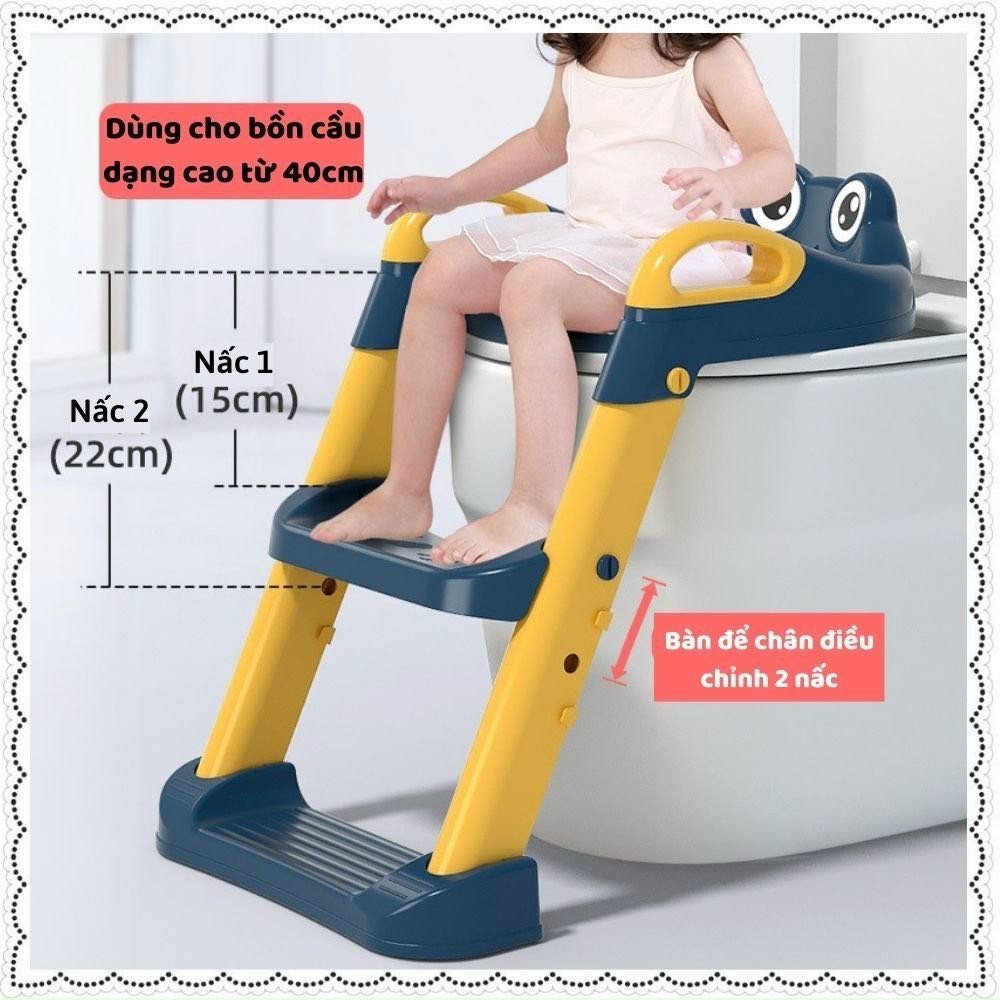 Thang Bô, Thang Đi Vệ Sinh Có Nắp Đậy Tiện Lợi Dành Cho Bé Trai Và Bé Gái - Hàng Chính Hãng  - Bé trai
