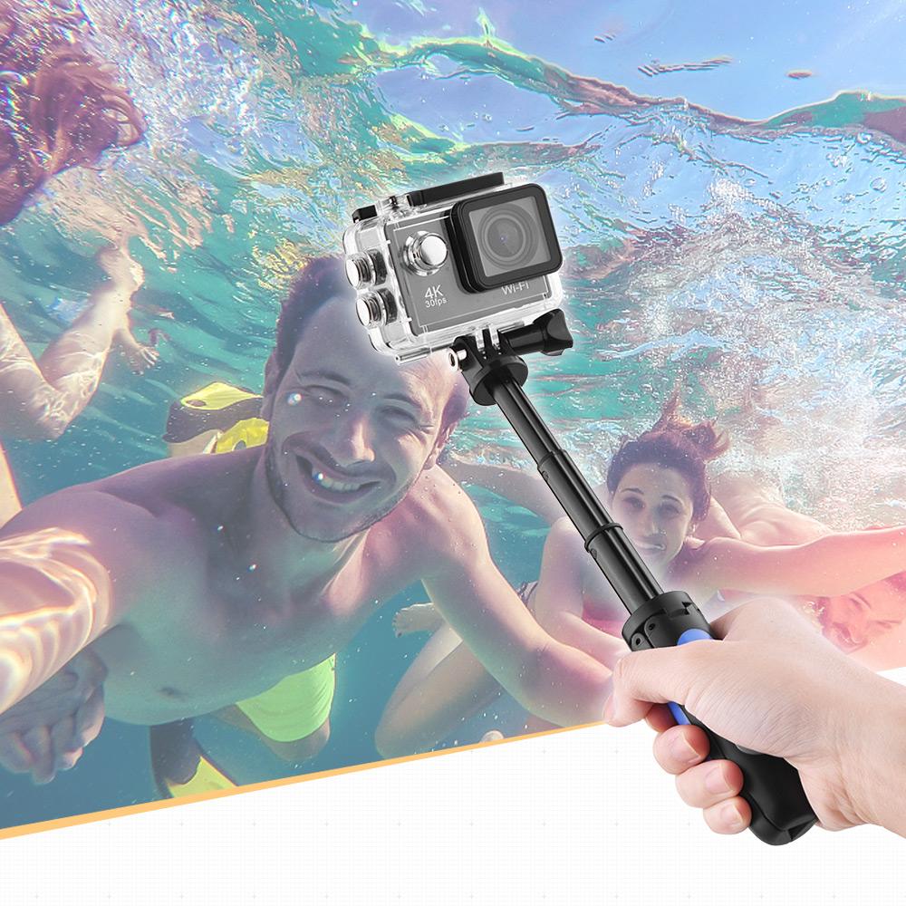 Chân đế chụp ảnh tự sướng mở rộng mini cho GoPro Hero 3/5/4/3 + 3 cho Yi Lite / 4k / 4k + cho SJCAM / Andoer / AKASO - Trắng