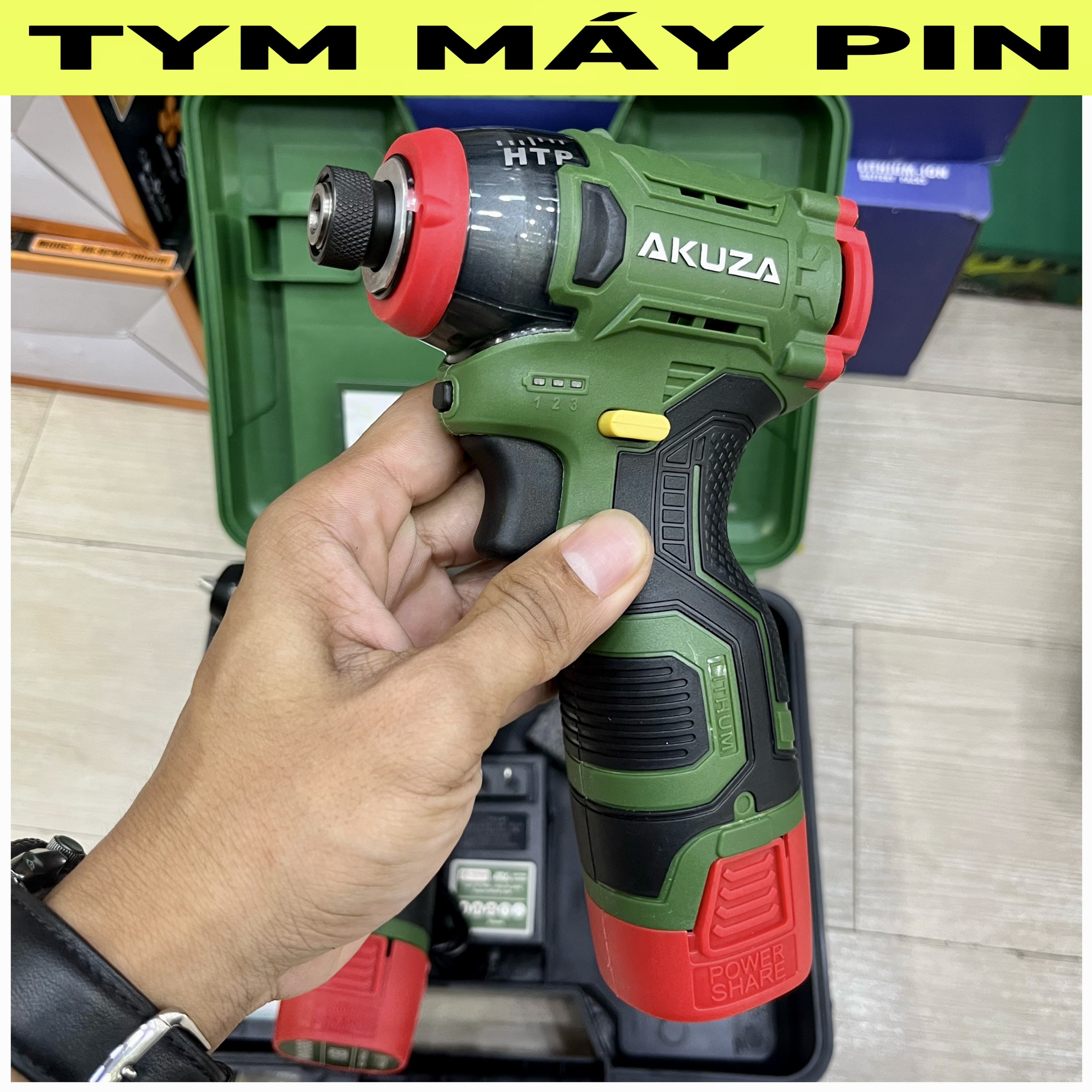 Combo khoan Toyama Z7 và Vít búa Akuza CV2 – Tym Máy Pin
