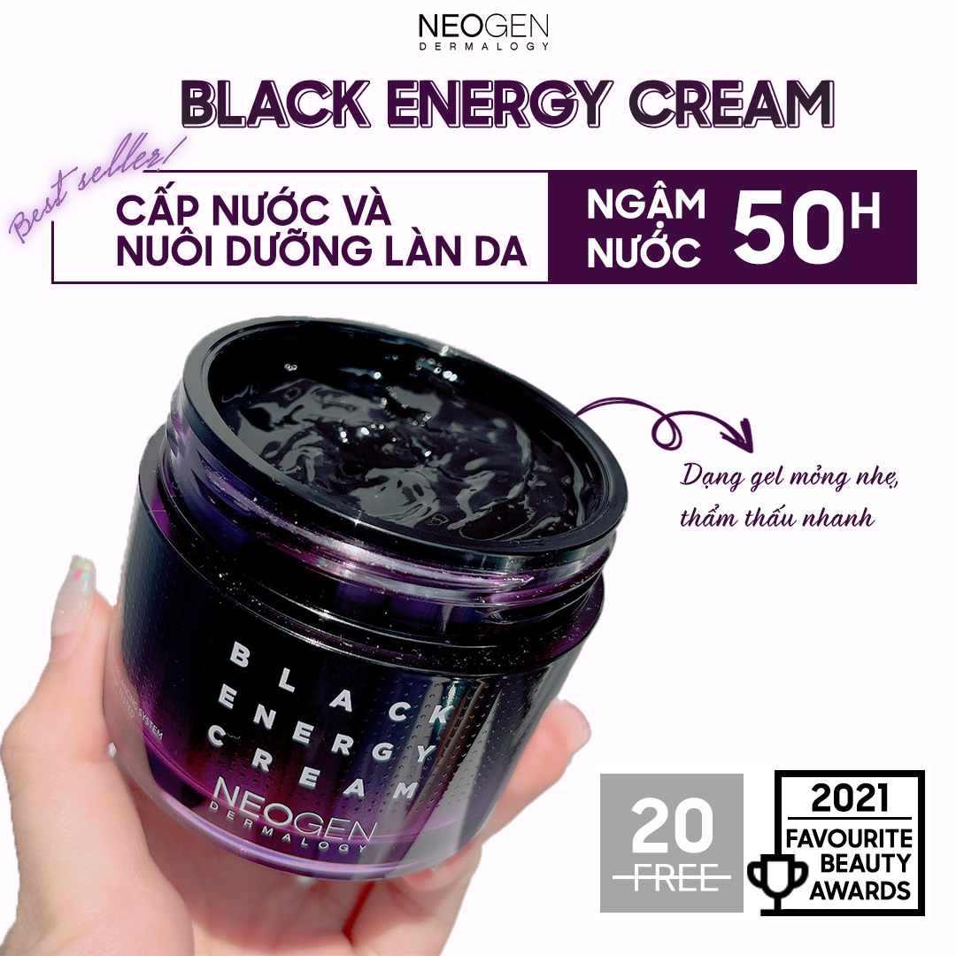 Kem Cấp Nước Nuôi Dưỡng Làn Da Neogen Dermalogy Black Energy Cream 80ml