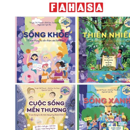 Sách - Bộ Sách Xây Dựng Lối Sống Tích Cực - Sống Xanh + Sống Khỏe + Cuộc Sống Mến Thương + Thiên Nhiên (Bộ 4 Cuốn)