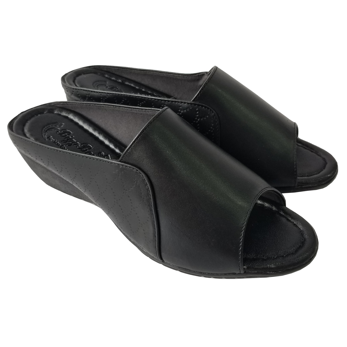 Dép Đế Xuồng Nữ BIGBEN Da Bò Thật Cao 5 Phân DX61