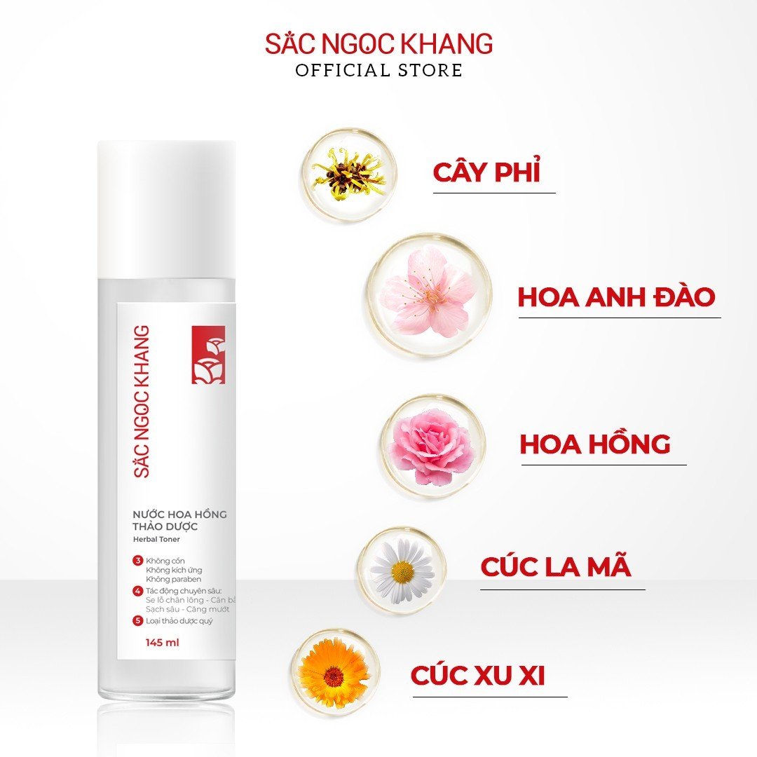 Nước hoa hồng Sắc Ngọc Khang 30ml
