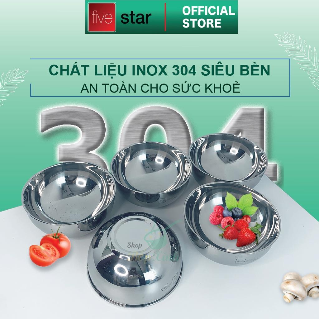 Tô chén inox 304 cao cấp Fivestar 2 lớp , hàng xuất khẩu