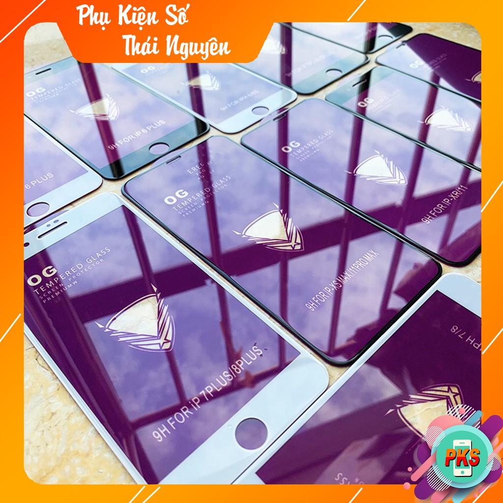 Kính Cường Lực OG Tím Full Màn cho 11 Pro Max Iphone 11 11Pro XsMax X 7plus 8plus 6plus