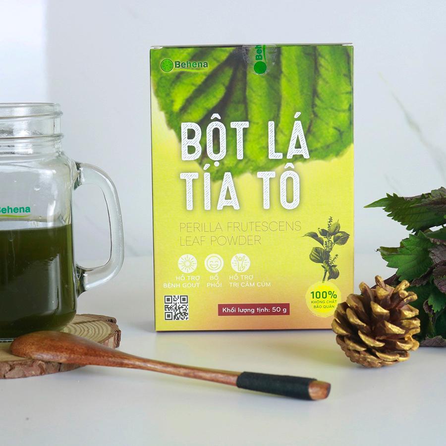 Bột Tía Tô Behena nguyên chất sấy lạnh Hỗ trợ cảm cúm, cảm lạnh, giảm tàn nhang