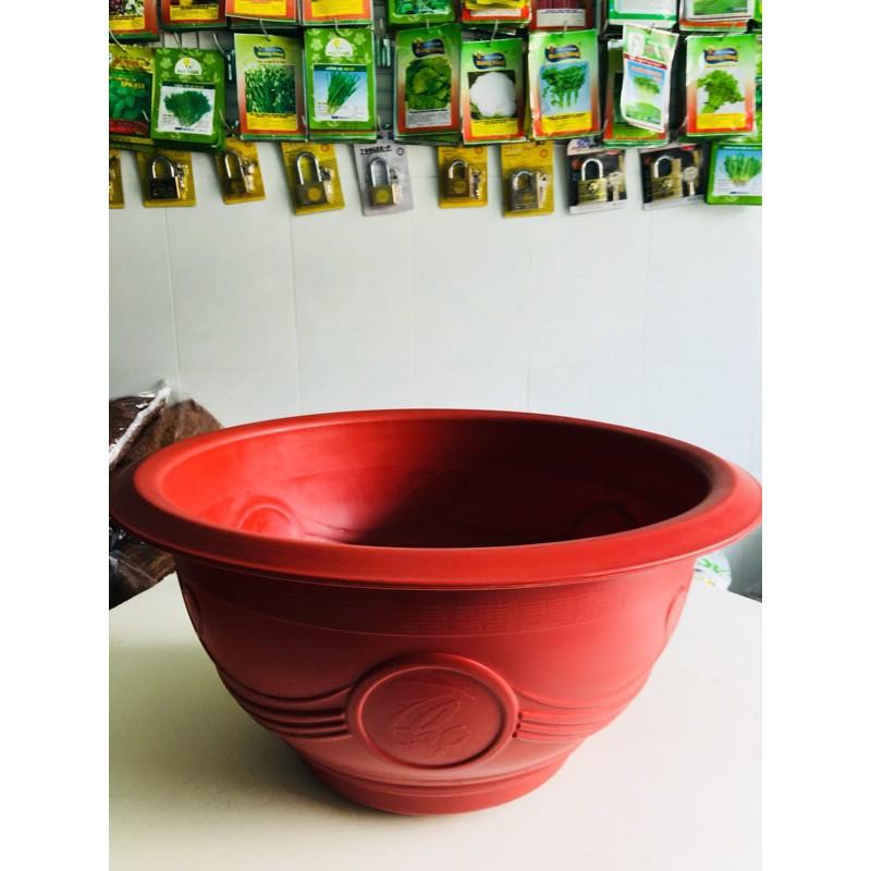 Combo 3 Chậu nhựa giả đá - Chậu Trồng Sen/Cây, Loại Tốt - Stone-crushed plastic basin - Lotus Planting Plant