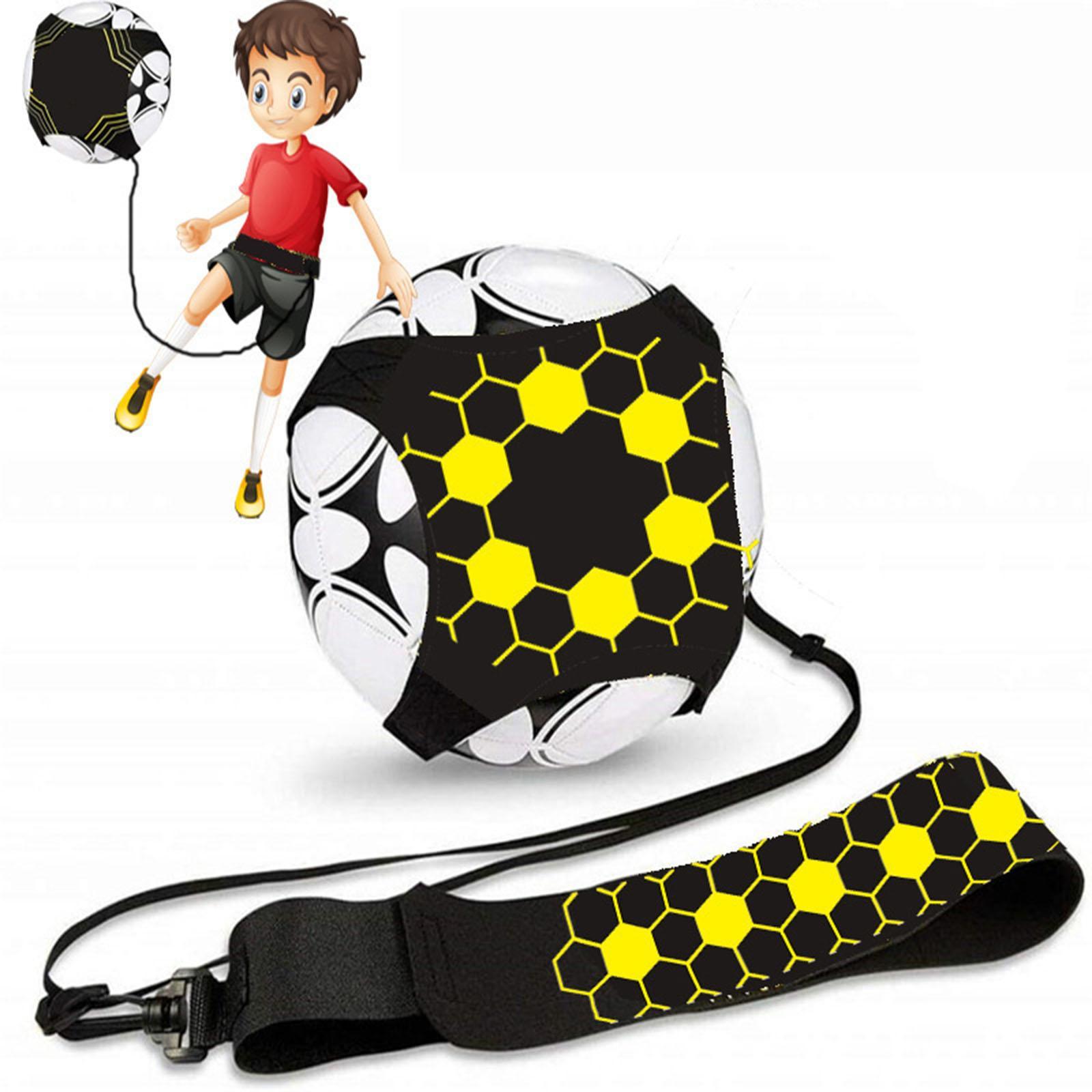Soccer Trainer Kick Throw Solo Practice Control Skills Adjustable Waist Belt