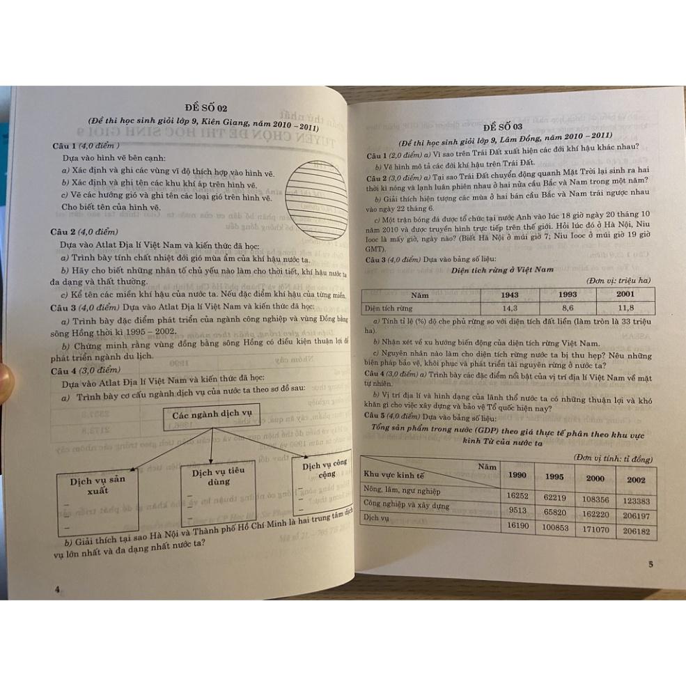Hình ảnh Sách - Tuyển chọn đề thi học sinh giỏi 9 và tuyển sinh vào lớp 10 chuyên môn Địa lí