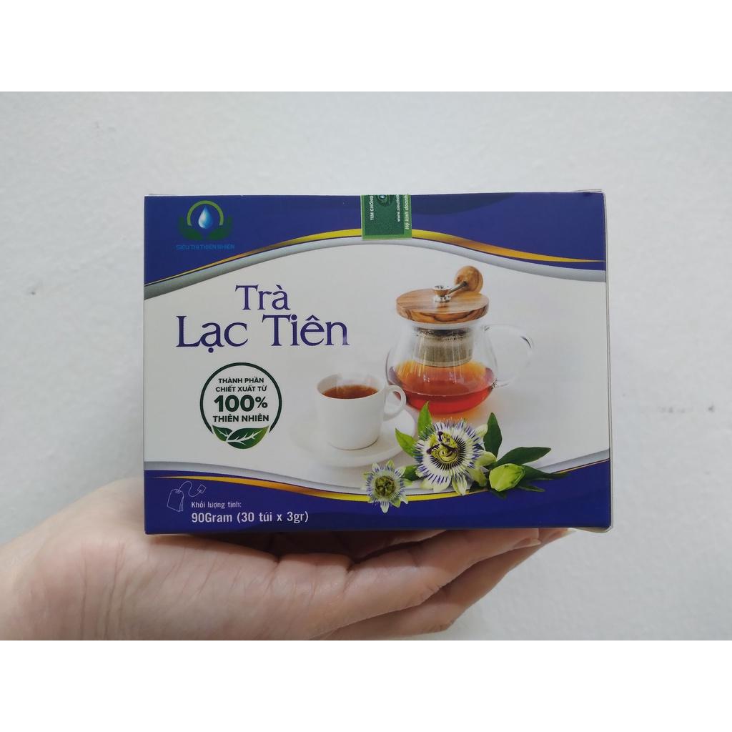 Trà Lạc Tiên hộp 30 Túi Lọc x 3Gram giúp ngủ ngon, bổ máu, giảm choáng đầu của Siêu Thị Thiên Nhiên