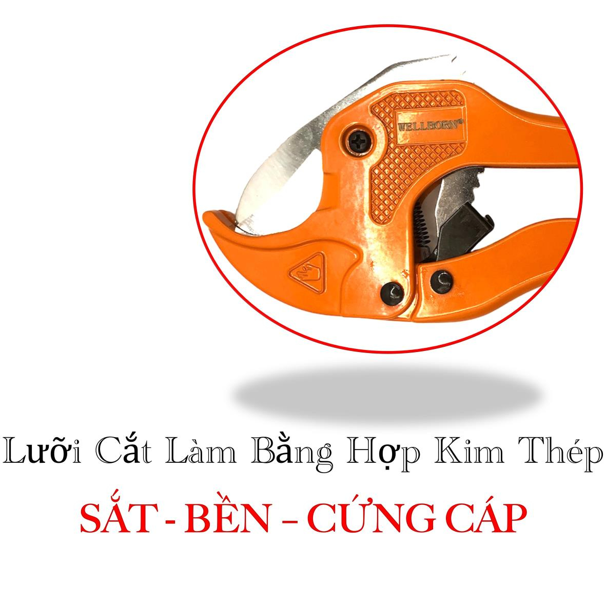 Dao cắt ống nhựa, Kìm cắt ống nhựa - Cắt được các loại ống nhưa mềm cứng khác nhau - Cắt kích thước ống tối đa 42mm - Cắt nhựa PVC - Nhựa PE - Plastic - Cầm chắc tay - Mẫu mã đẹp