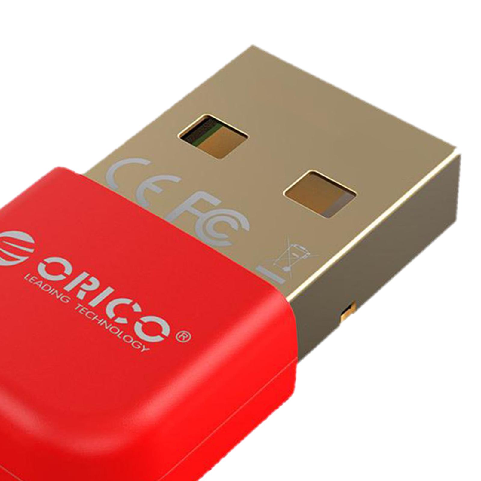 USB Bluetooth 4.0 Adapter, Mini Wireless Dongle Support PC Laptop for Windows 10/8/7 System for Bluetooth Headphones Keyboard Mouse, Speakers