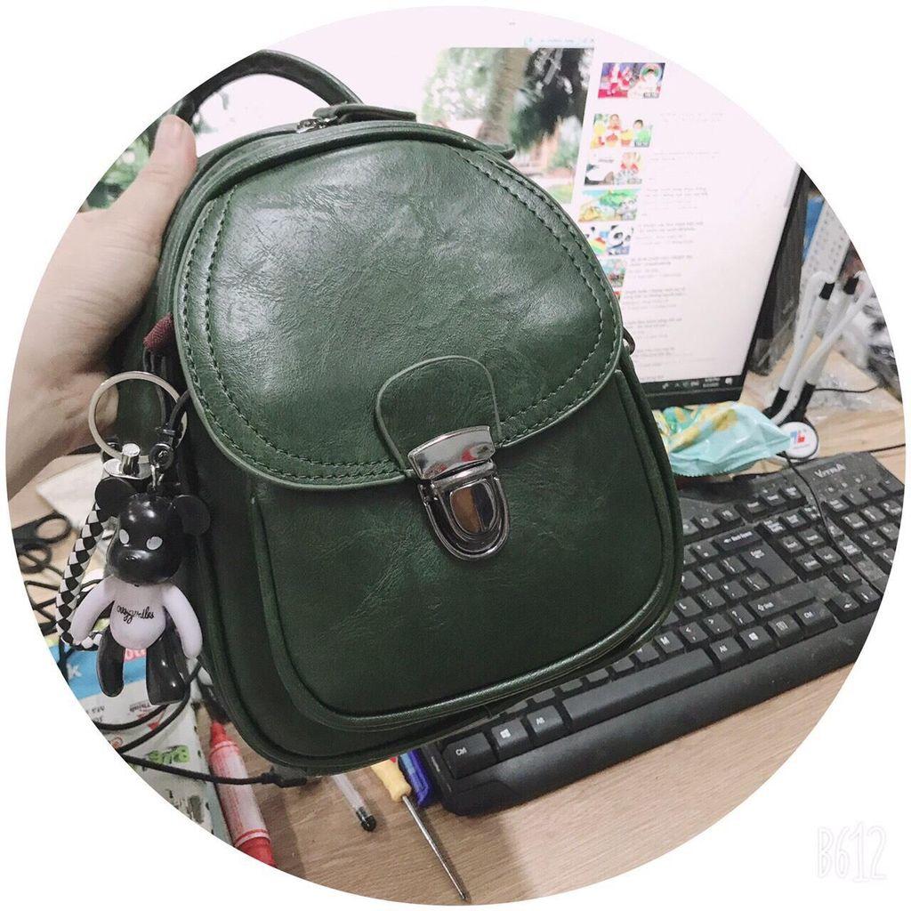 Balo Mini dáng trơn 2 khóa MS012