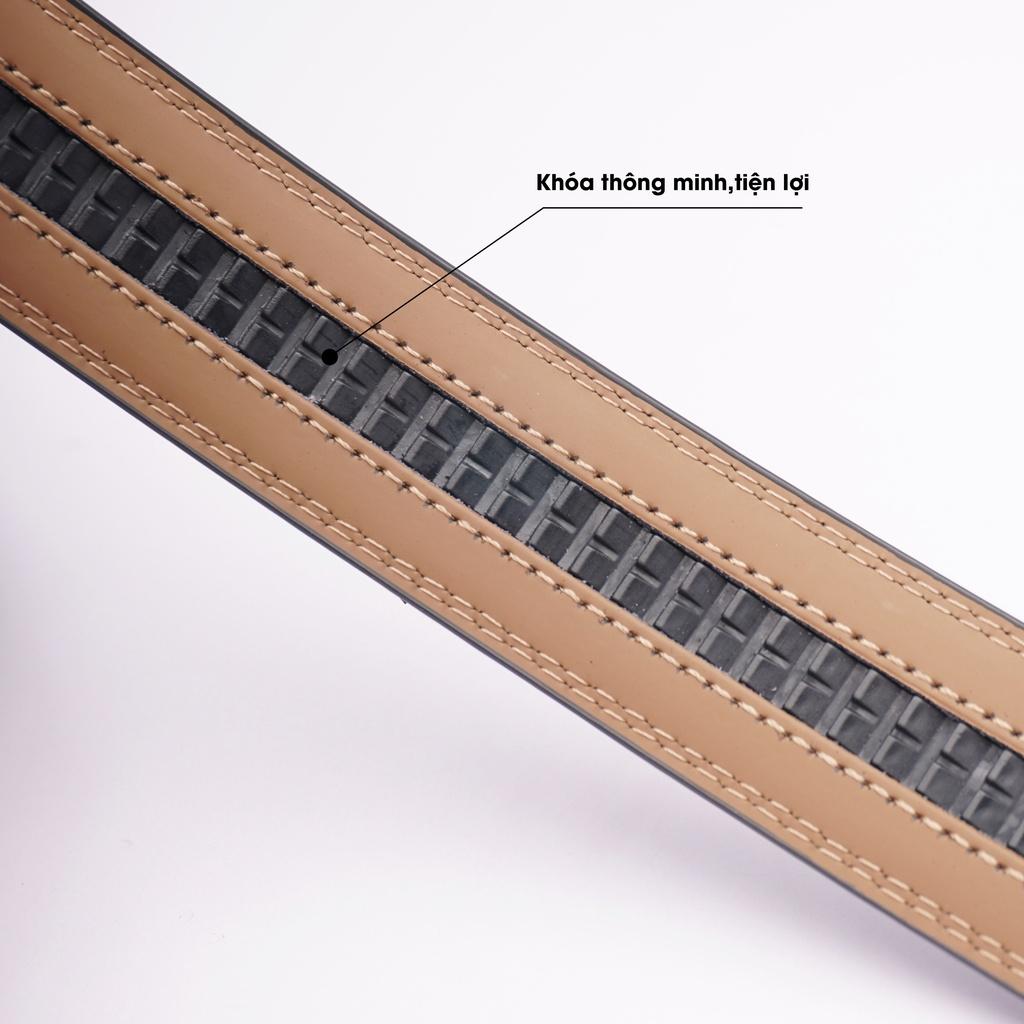 Thắt Lưng Nam Da Bò Cao Cấp Khóa Tự Động, Dây Nịt Dành Cho Nam Sang Trọng Bảo Hành 12 Tháng - T206