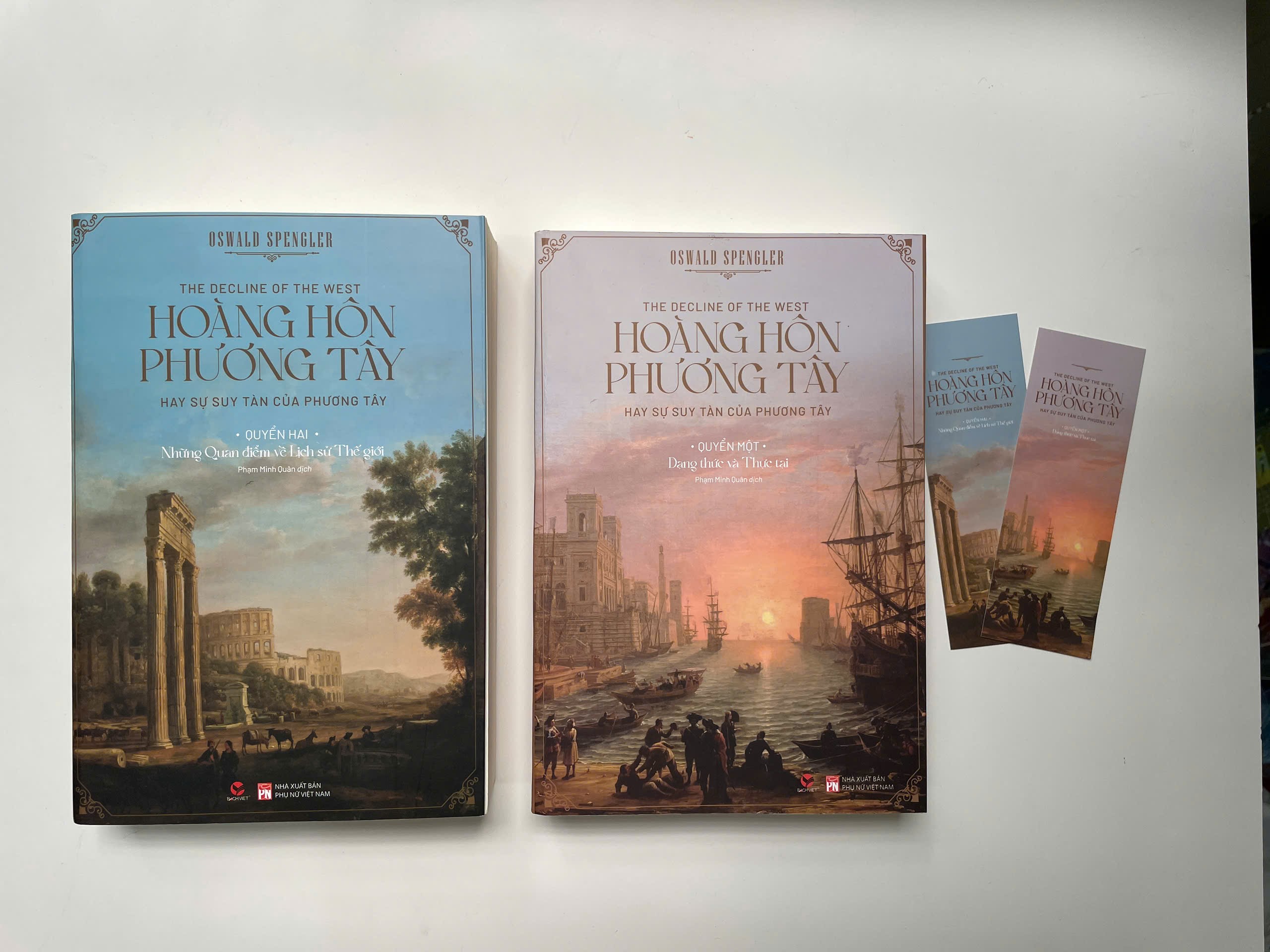 (Combo 2 tập) HOÀNG HÔN PHƯƠNG TÂY - Oswald Spengler - Phạm Minh Quân dịch - Bách Việt