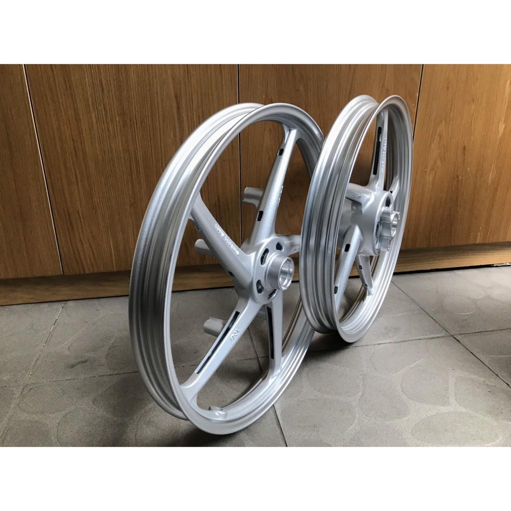 COMBO CẶP MÂM KIỂU 5 CÂY cho xe RAIDER, SATRIA KÈM CẶP ĐĨA BÔNG CNC