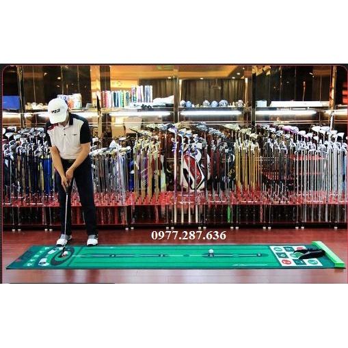 Thảm Golf Tập Putting Mat PGM trong nhà ngoài trời chất liệu thảm nhung mềm mịn TT006 - Hàng Chính Hãng