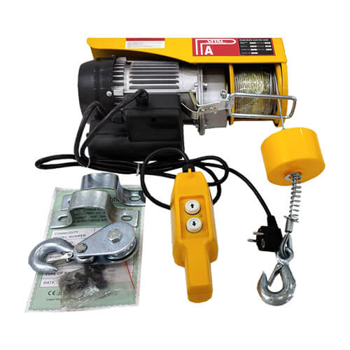 Tời điện treo PA200 tải trọng tối đa 160kg, cáp dài 12 mét, 30 mét