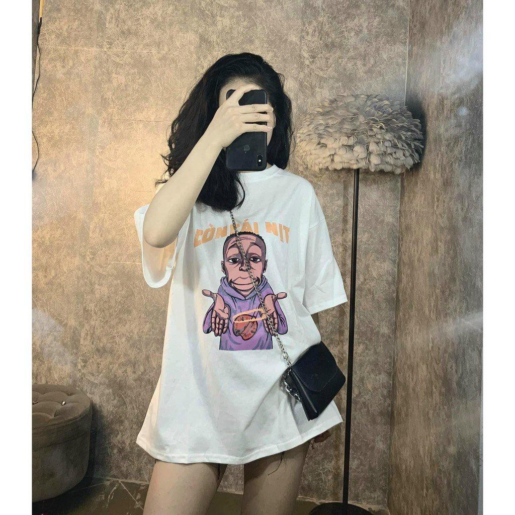 Áo thun tay lở nam nữ in CÒN CÁI NỊT siêu hot chất thun cotton co giãn thoải mái,Áo Thun Hè Áo Phông Tay Lỡ Còn Cái Nịt Hottrend Chất Cotton Cổ tròn Form Thụng Tay Lỡ Nam Nữ Unisex Ulzzang Giá Rẻ