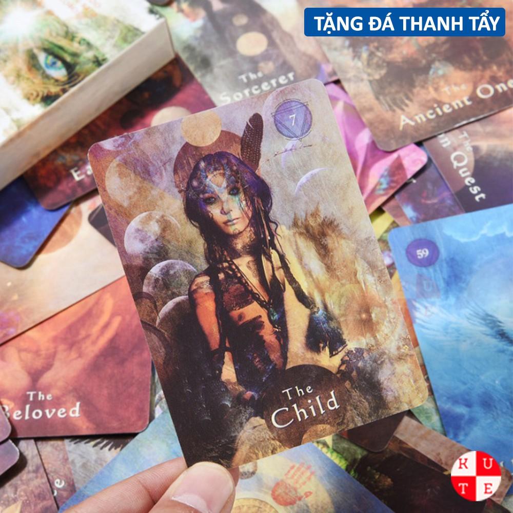 Bộ Bài Oracle Mystical Shaman 64 Lá Bài Tặng Đá Thanh Tẩy