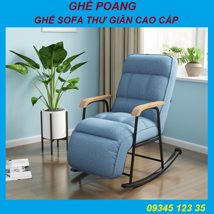 Ghế Sofa Thư Giãn. Ghế Bập Bênh Thư Giãn Khung Thép Cao Cấp - Phong Cách Bắc Âu 2021