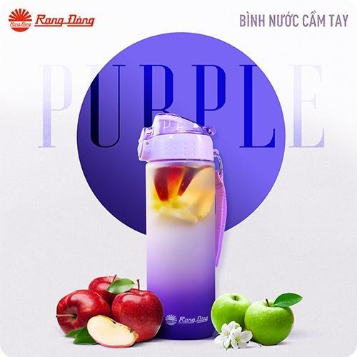 Bình đựng nước cầm tay Rạng Đông 600ml Vỏ nhựa PC cao cấp nhỏ gọn và tiện lợi Model: RD-06P1