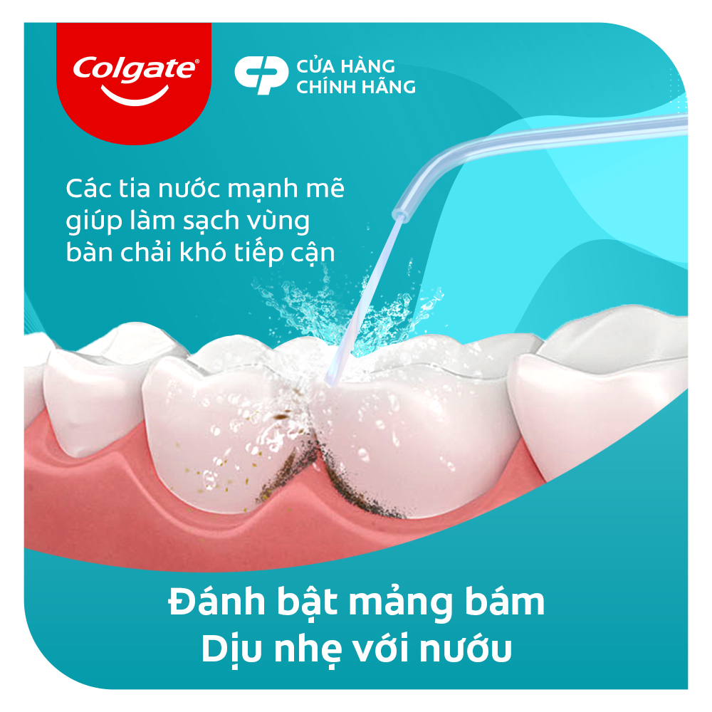 Bộ 2 đầu tăm nước Colgate thay thế - Phụ kiện cho máy tăm nước Colgate nhỏ gọn, bỏ túi