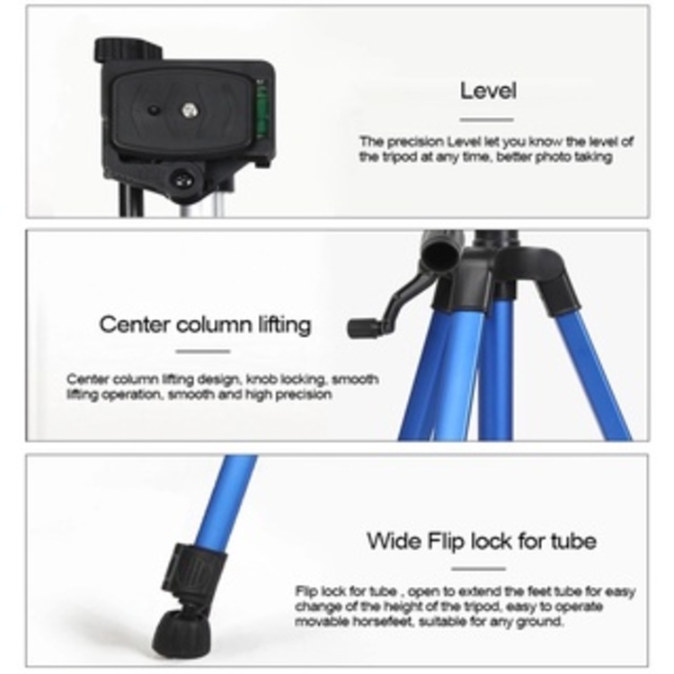 Tripod/ Chân đế điện thoại và máy ảnh MAWA 3366 có remote Bluetooth ( Giao màu ngẫu nhiên) - Hàng chính hãng