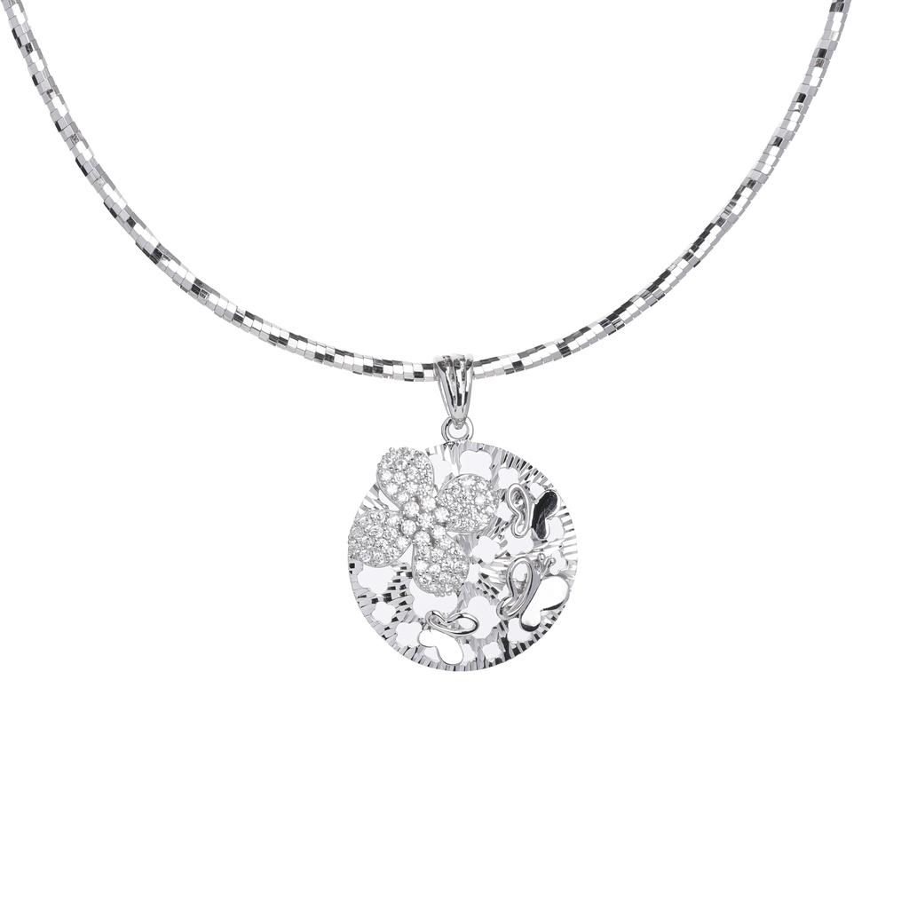 Mặt Dây Chuyền Nữ Bạc 925 Danny Jewelry Xi Bạch Kim DI4GZ010
