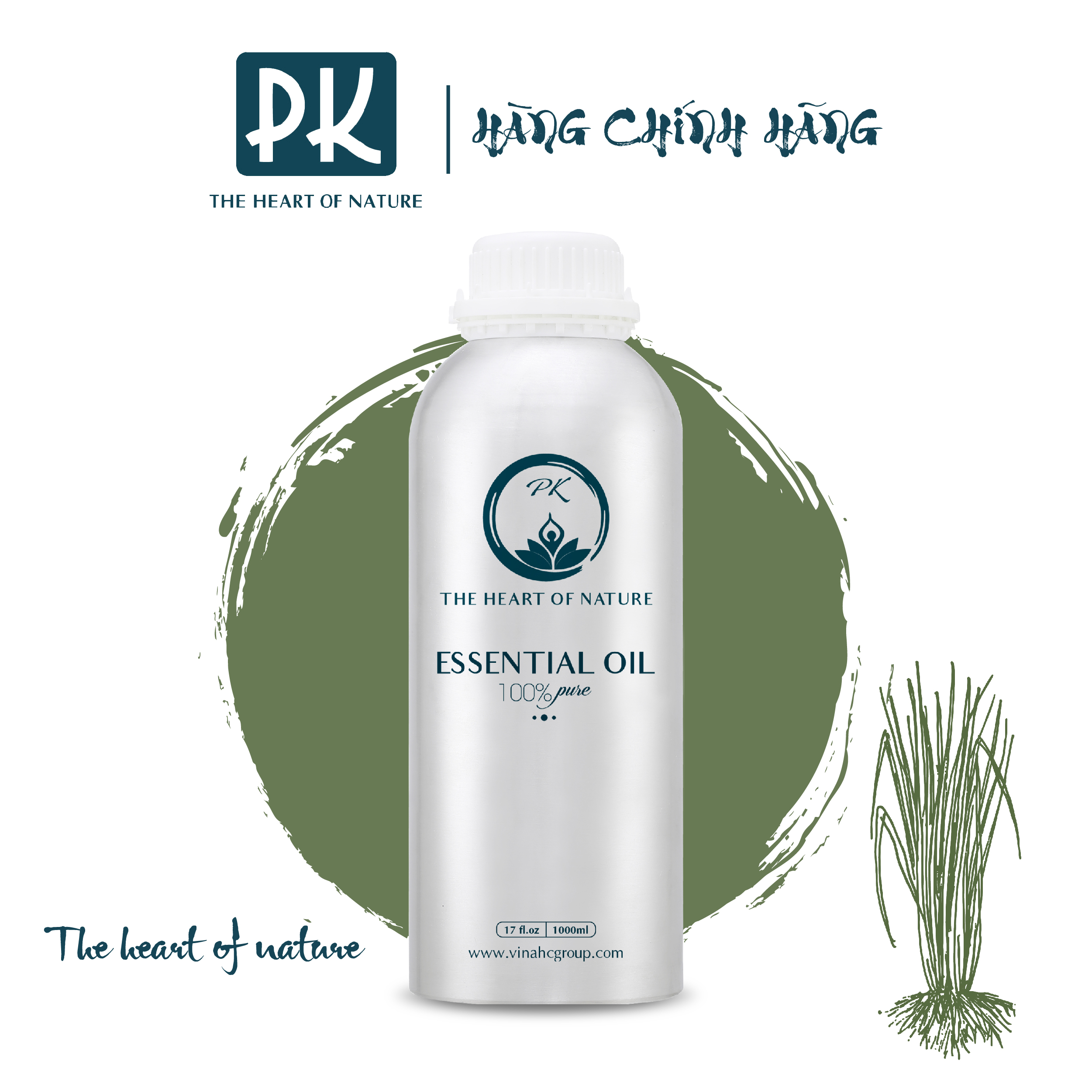 Tinh Dầu Cao Cấp Sả Java PK 100ml - Tinh Dầu Sả Java Thơm Phòng, Đuổi Muỗi, Thư Giãn - Chứng Nhận Hữu Cơ Organic FDA Hoa Kỳ duy nhất Việt Nam