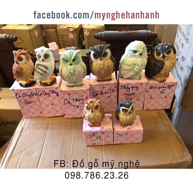 Tượng chim cú mèo nhiều mẫu Owl Figurines