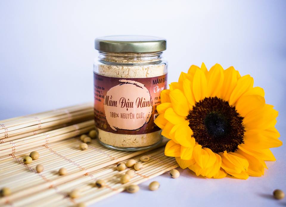Mầm Đậu Nành Nguyên Chất Bảo Lộc Vũ Gia + Tặng Bộ Đắp Mặt Nạ Cao Cấp