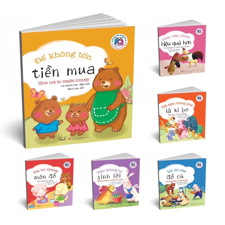 Combo sách thiếu nhi song ngữ: Giáo dục FQ - Chỉ số thông minh làm giàu cho trẻ