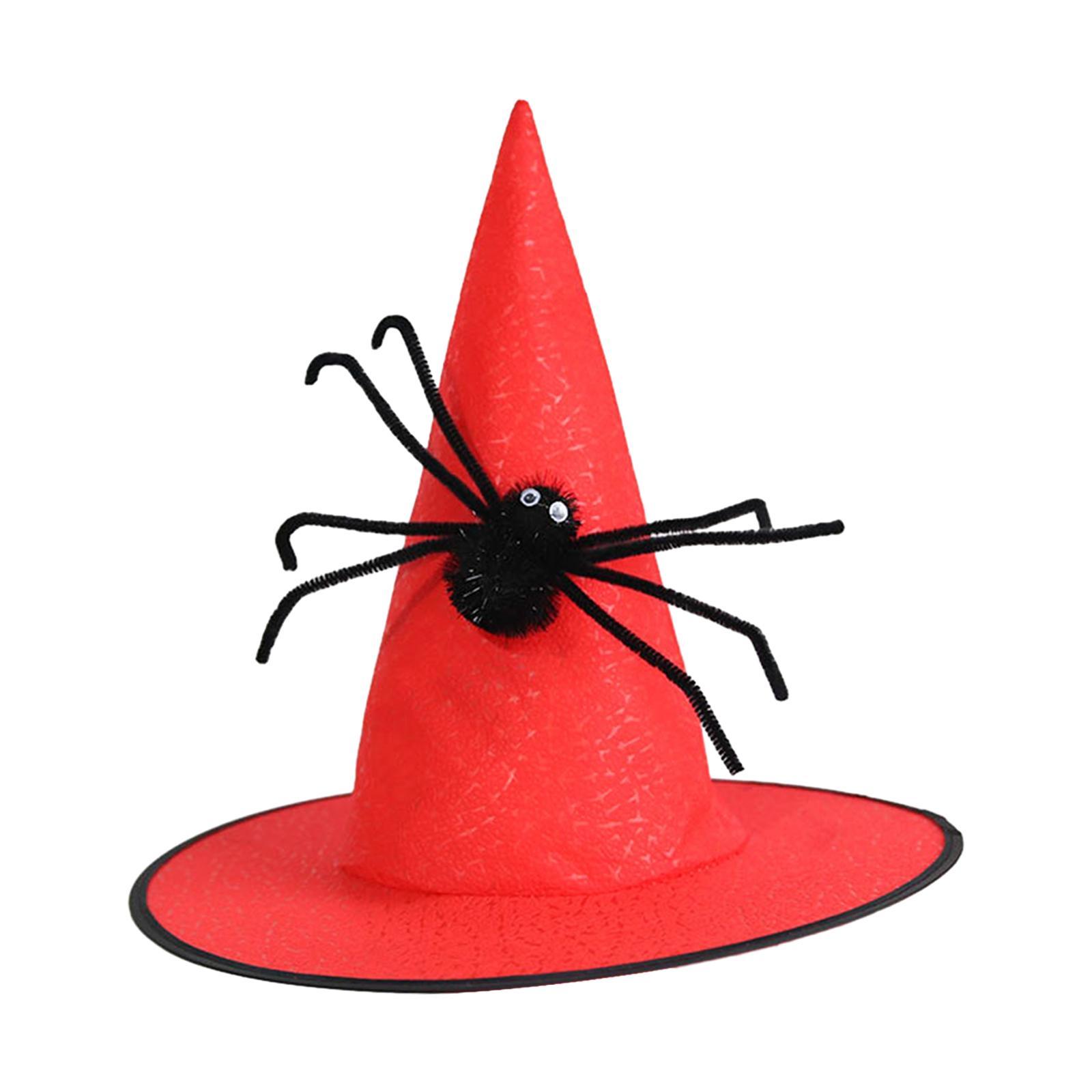 Witch Hat Cap Halloween Costume Accessory for Cosplay Masquerade Fancy Dress