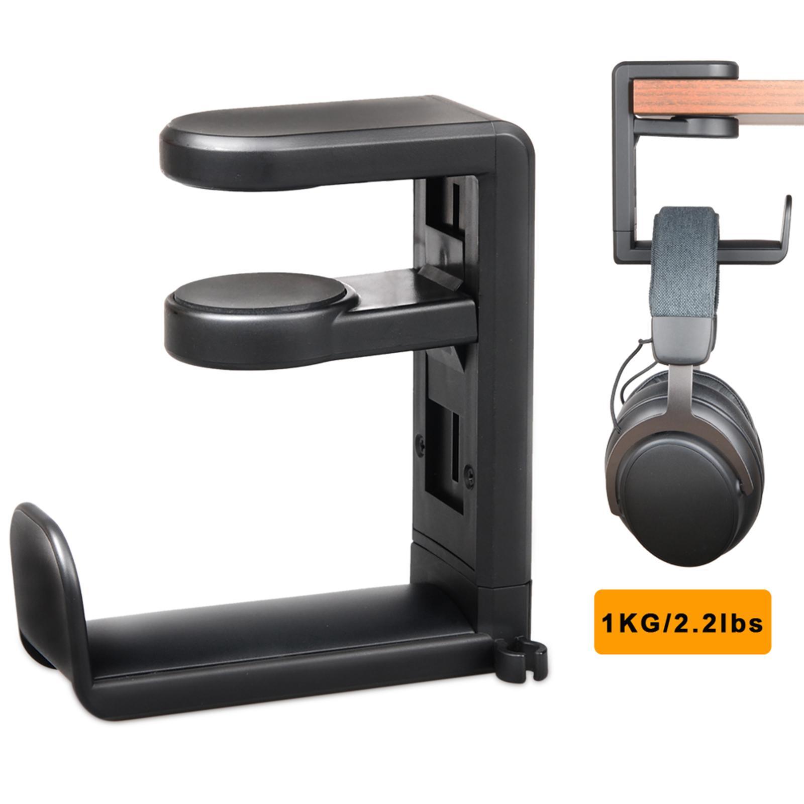 Headphone Holder Under Desk Design Adjustable Rack Headphone Stand Bracket