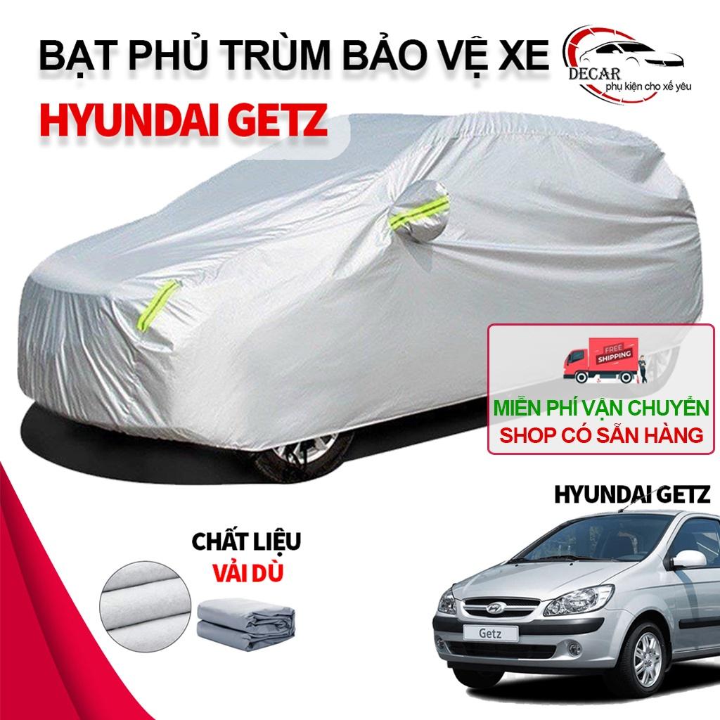Bạt che nắng mưa ngoài trời cho ô tô , bạt trùm xe oto bảo vệ xe 4,5 chỗ cỡ nhỏ getz