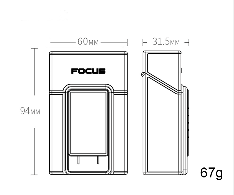 Bật Lửa Điện Kiêm Hộp Đựng Thuốc 20Đ Focus YH071 - Sạc Điện