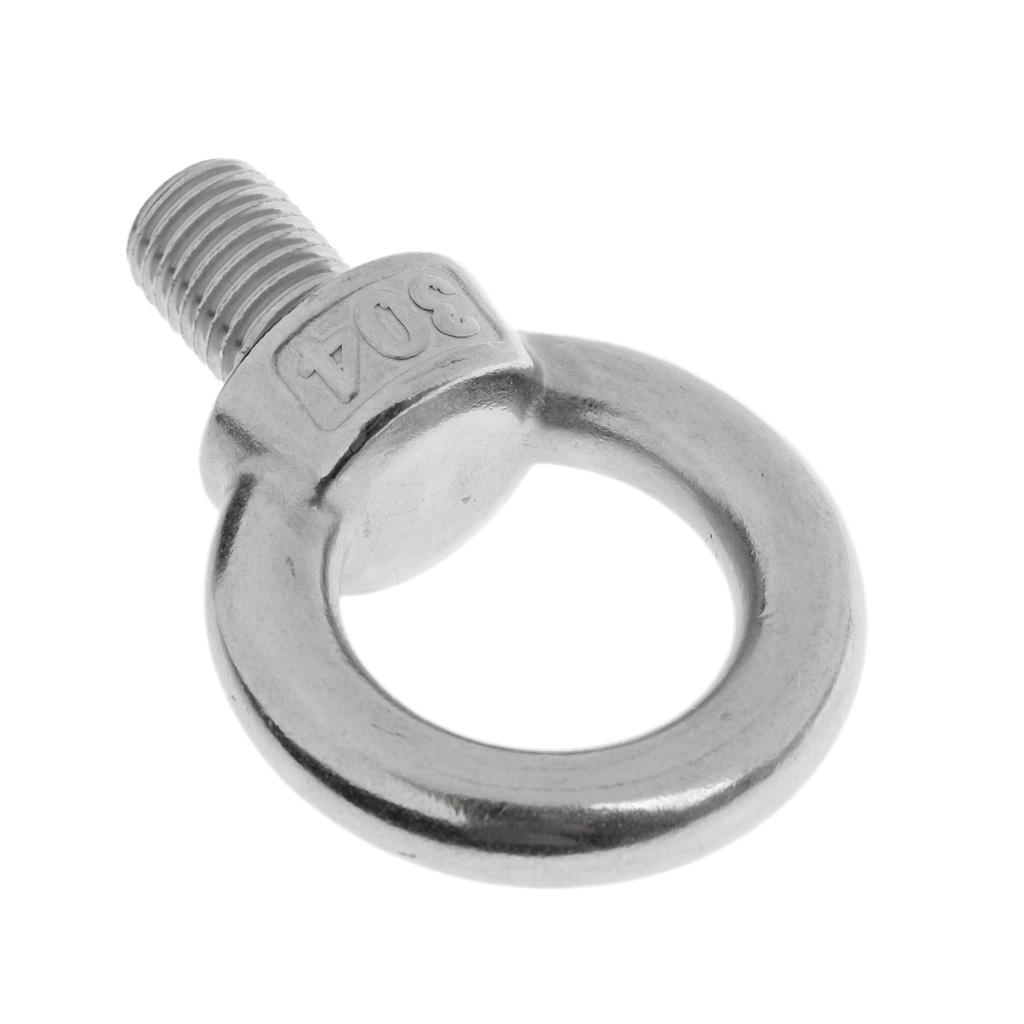 304 Stainless Steel DIN 580 Machine Shoulder Lift Eye Bolt Marine M20 x 28mm