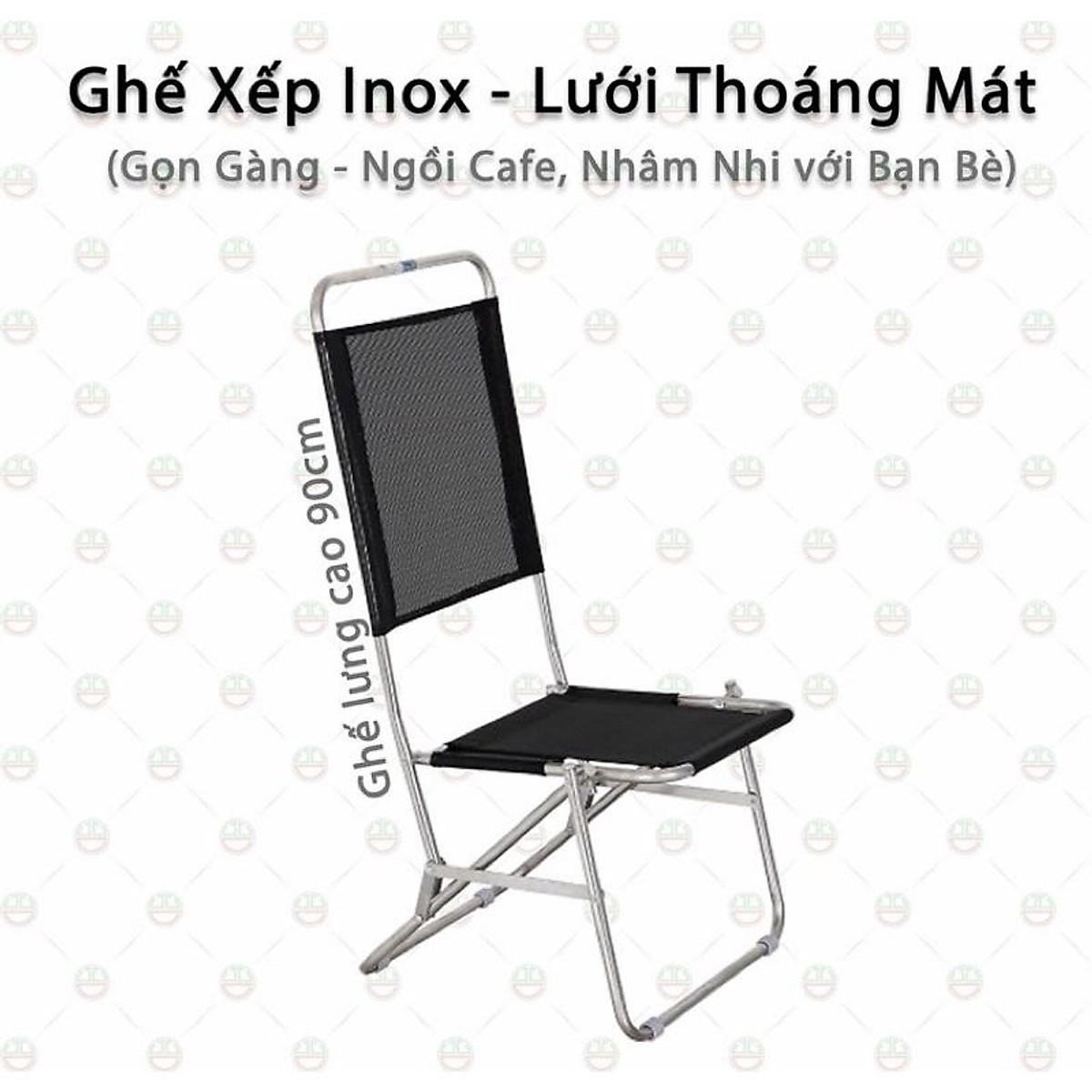 Ghế xếp gọn inox - ghế cafe