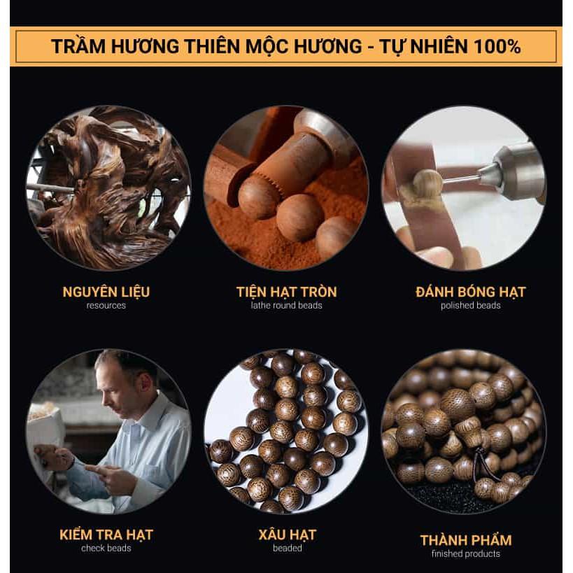 Vòng Tay Trầm Hương Cho Bé Lạc An - Ăn ngon, giảm khóc quấy, ngủ ngon - Trầm Tốc Việt Nam - Thiên Mộc Hương