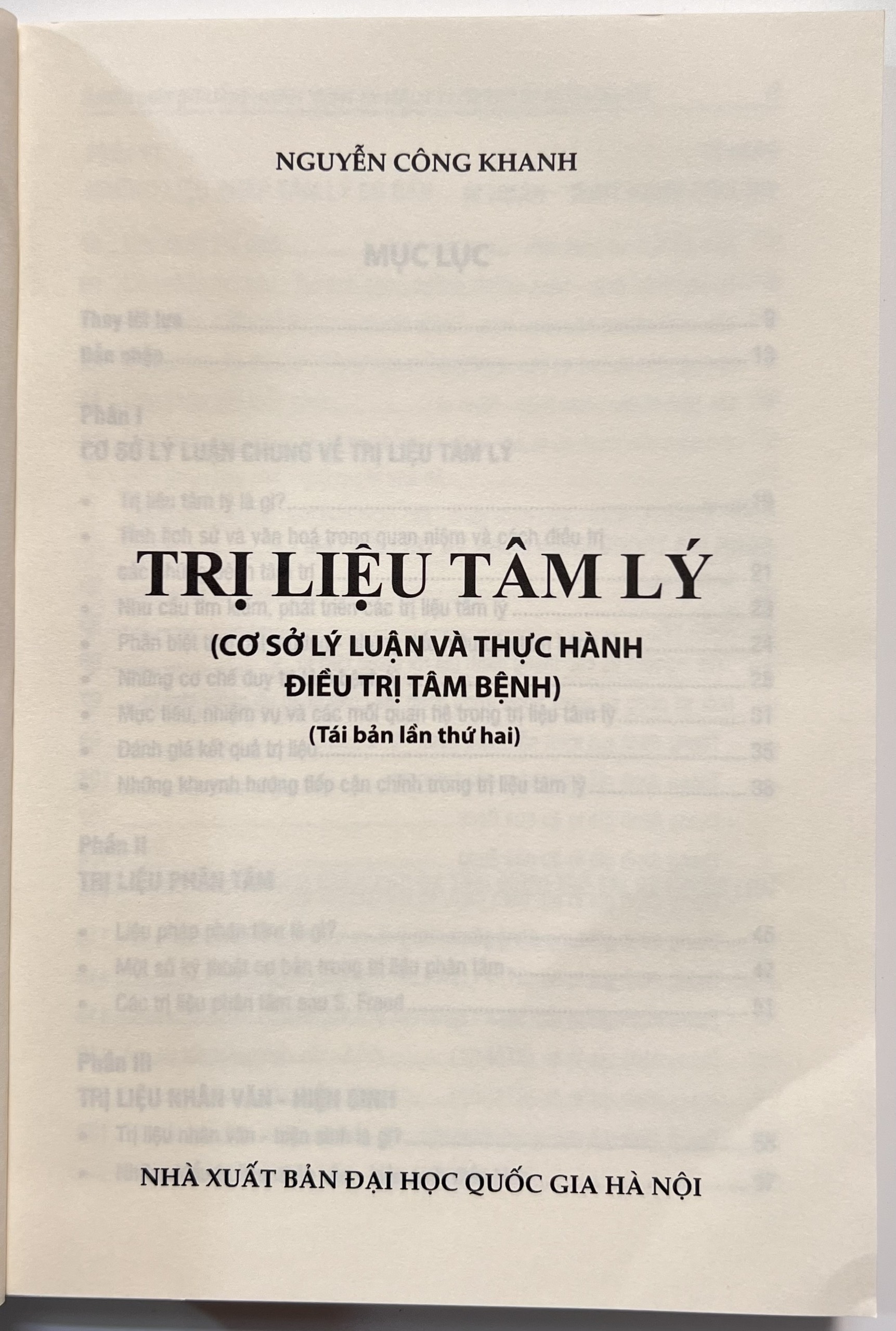 Sách - Trị Liệu Tâm Lý