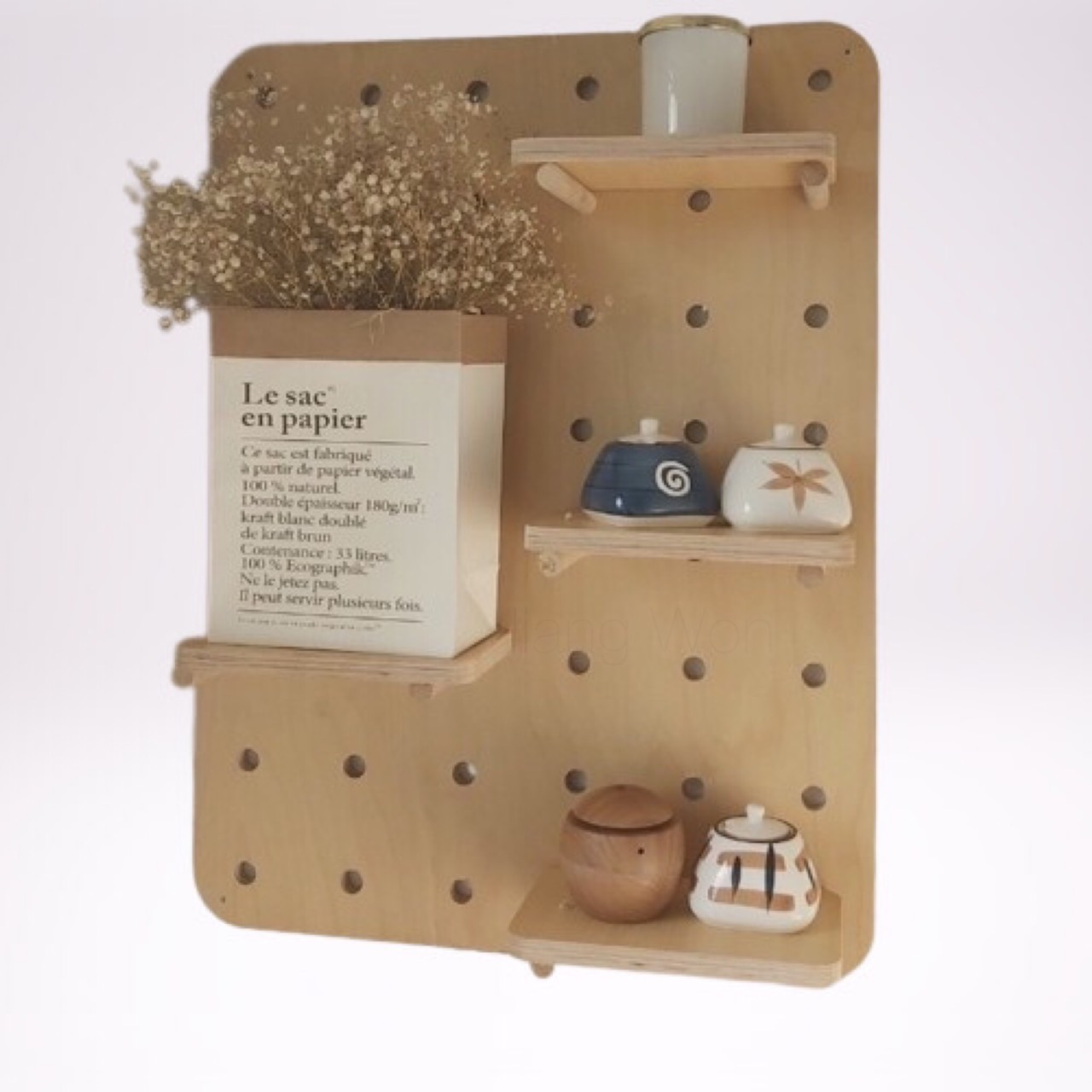 Bảng treo Decor PEGBOARD,plywood Kệ treo tường, Kệ Decor, Kệ lỗ, Giá treo lỗ